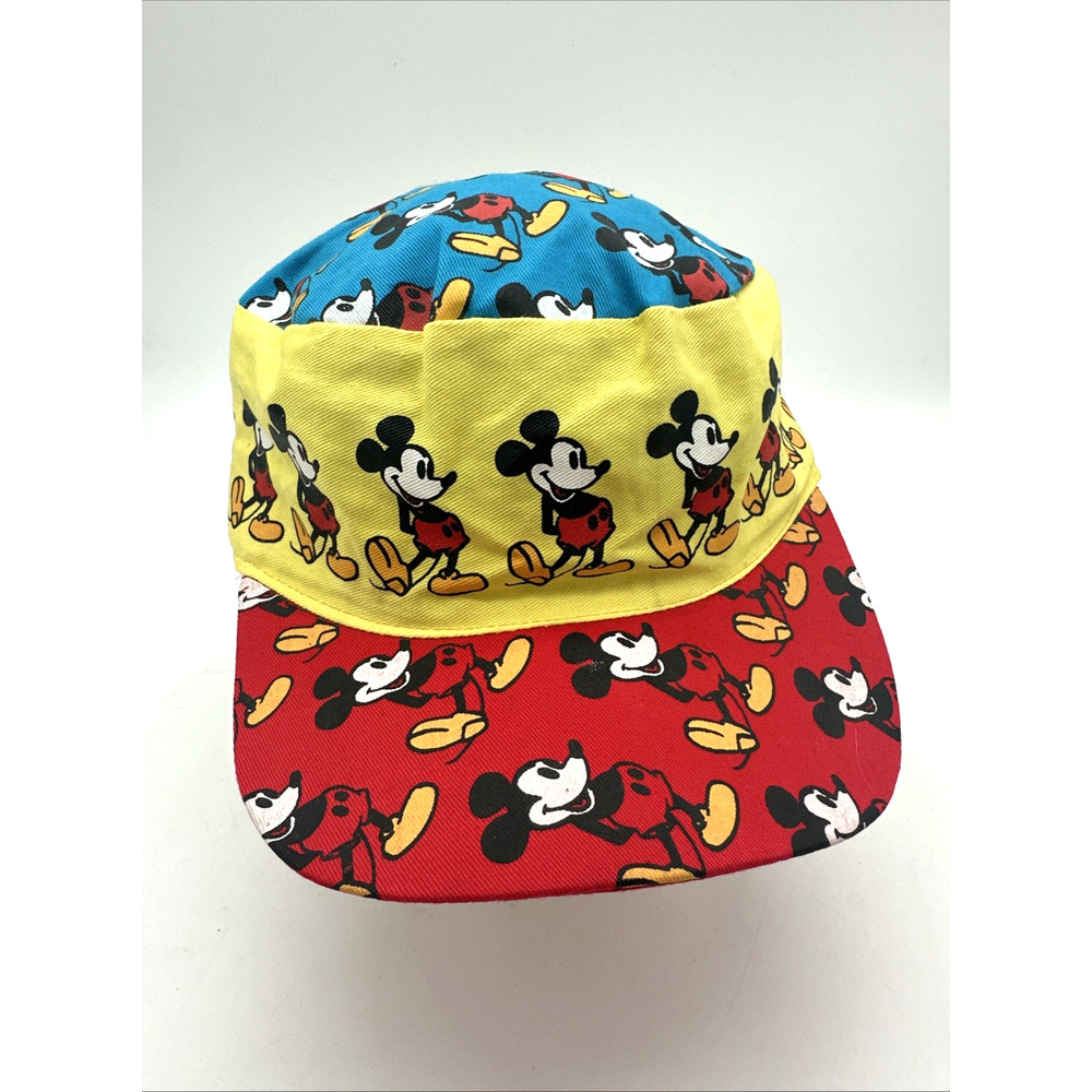 Vintage Mickey Mouse Walt Disney 80s Painters Hat Cap USA